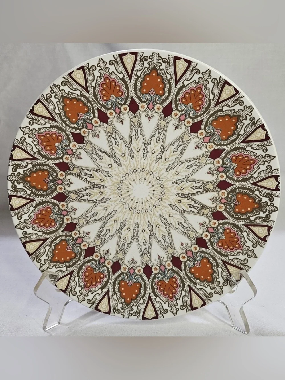Pottery Barn 2 PAISLEY BROWN 8.75